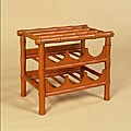 Terracotta Finish 6-Bottle Wine Rack