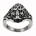 Stainless Steel Demonic Skull Ring