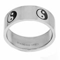Stainless Steel Yin Yang Ring