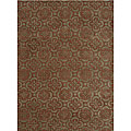 Twisted Yarn Brown Rug (3'6 x 5'6)