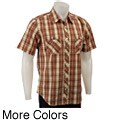 FINAL SALE Paul Frank Men's Short-sleeve Yarn Dye Poplin Shirt