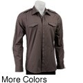 Kenneth Cole Men's Long-sleeve Epaulets Shirt