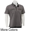 Kenneth Cole Men's Short-sleeve Military-style Polo Shirt