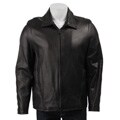 Izod Men's Zip-front Leather Jacket