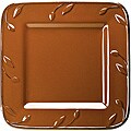 Signature Housewares Sorrento 4-piece Chocolate Brown Square Dinner Plate Set