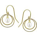 14k Yellow Gold FW Rice Pearl Hook Earrings (5-5.5mm)
