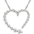 14k Gold 1/4ct TDW Diamond Heart Journey Necklace (H-I, I1-I2)