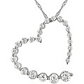 14k Gold 1/2ct TDW Diamond Heart Journey Necklace (H-I, I1-I2)