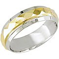 14k Two-tone Gold Wedding Band