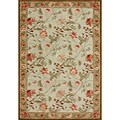 Indoor/ Outdoor Deloache Sage/ Sand Rug (5' x 7'6)
