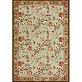 Indoor/ Outdoor Deloache Sage/ Sand Rug (7'6 x 9'6)