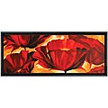 Hand-painted 'Illuminated' Framed Canvas Art