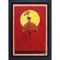 'Mystery Woman I' Hand-painted Canvas Art