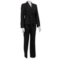 Larry Levine Women's Broadway Stripe Pant Suit