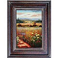 'Peaceful Meadow' Hand-painted Oil Canvas Art