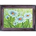 'Field of Daisies' Hand-painted Oil Canvas Art