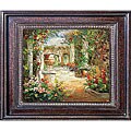 'Secret Path' Hand-painted Framed Canvas Art