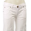 Hudson Women's White Wide-leg Twill Jeans
