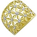 10k Two-tone Gold 'Bouquet of Flowers' Ring