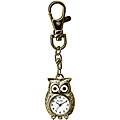 Yoshi Oshi Dakota Girl's Gold Owl Charm Clock