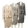 Larry Levine Women's 2-piece 'Birdseye' Skirt Suit