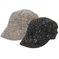 Adi Designs Floral Print Military Hat