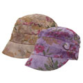 Adi Designs Women's Watercolor Floral Military Cap