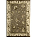 Hand-tufted Brown Wool Rug (4' x 6')