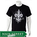 American Fuel Men's Fleur de Lis Black T-shirt
