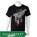 American Fuel Men's Skull with Wings T-shirt