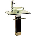 LT Series Tempered Glass Bathroom Vanity