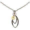 Silver Pearl 'Eternal Love' Mother and Child Necklace (5 mm)