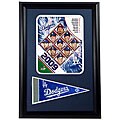 LA Dodgers 2009 Custom Framed Print with Mini Pennant