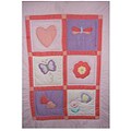 Garden and Bug Motif Baby Quilt