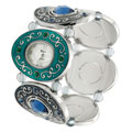 Geneva Platinum Women's Oval Stretch Watch