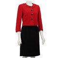 Tahari ASL Women's Colorblock Jacket and Dress Set
