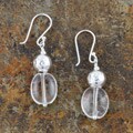 Sterling Silver Crystal Sky Earrings (Israel)