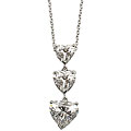 14k Gold 1 7/8ct TDW Diamond Heart Journey Necklace (G-H, VS)