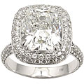 18k Gold 6 1/3ct TDW Certified Diamond Ring (H, VS2) (Size 6.5)