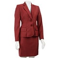 Anne Klein Women's 2-button Cherry Skirt Suit
