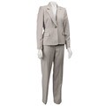 Anne Klein Women's Single-button Stretch Twill Pant Suit