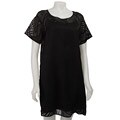 FINAL SALE Ellen Tracy Women's Black Burnout Dress