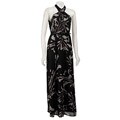Ellen Tracy Women's Printed Halter Maxi Dress