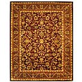 Exquisite Wine/ Gold Wool Rug (8'3 x 11')