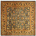 Exquisite Blue/ Gold Wool Rug (8' Square)