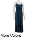 Blush Women's Flounce Hem Maxi Dress