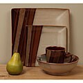 Sango Avanti Brown 16-piece Dinner Set