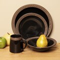 Sango Rustic Charcoal 16-piece Dinnerware Set