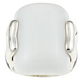 Sterling Silver White Onyx Cabochon Ring