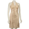 JS Collection Lace Shimmer Halter Dress